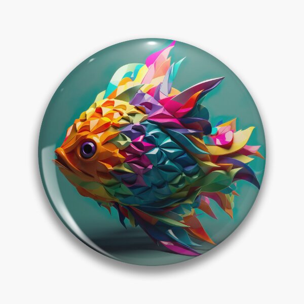 Item preview, rainbow fish designed and sold by PoppinArtFox.
