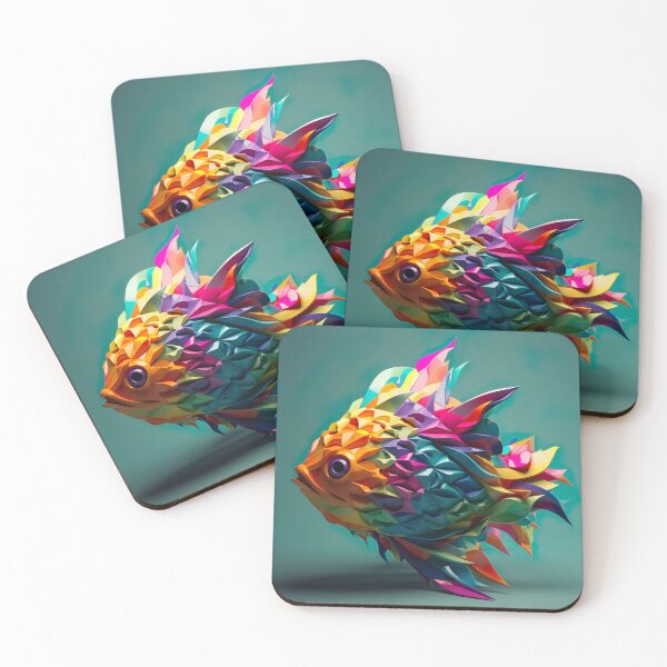 Item preview, rainbow fish designed and sold by PoppinArtFox.