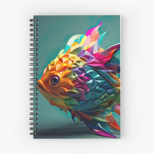 Item preview, rainbow fish designed and sold by PoppinArtFox.