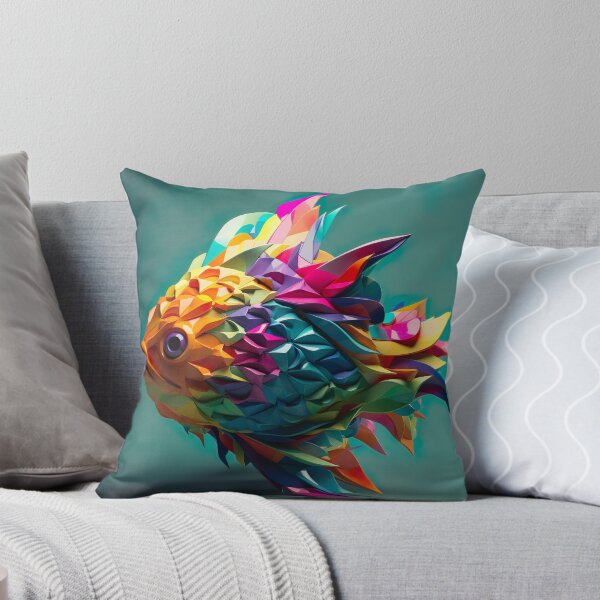 Item preview, rainbow fish designed and sold by PoppinArtFox.