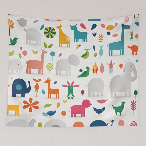 Item preview, Animals pattern 3 - white background designed and sold by Cr-AI-tive.