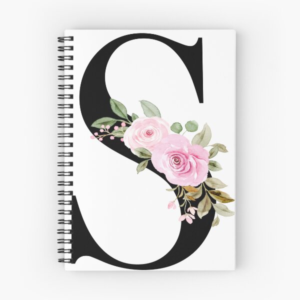 Item preview, Letter S with Flowers Multi Natural Color designed and sold by Print-Online.