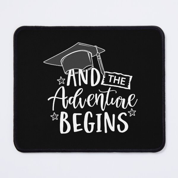 Item preview, New Grad Funny Slogan And the Adventure Begins designed and sold by Celebration Printables.