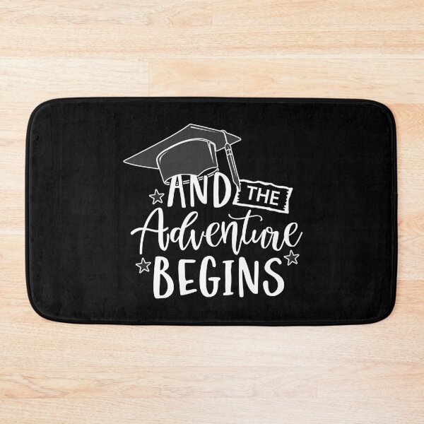 Item preview, New Grad Funny Slogan And the Adventure Begins designed and sold by Celebration Printables.