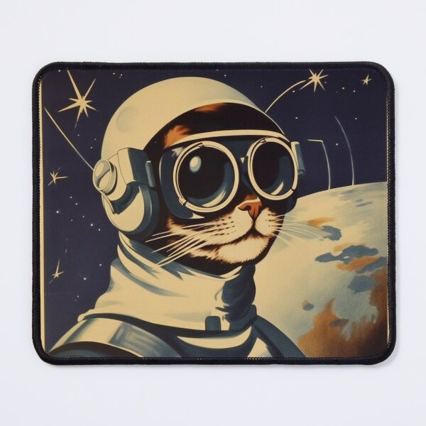 Item preview, Cat Space Program Propaganda Artwork #10 designed and sold by ArcStormDesigns.