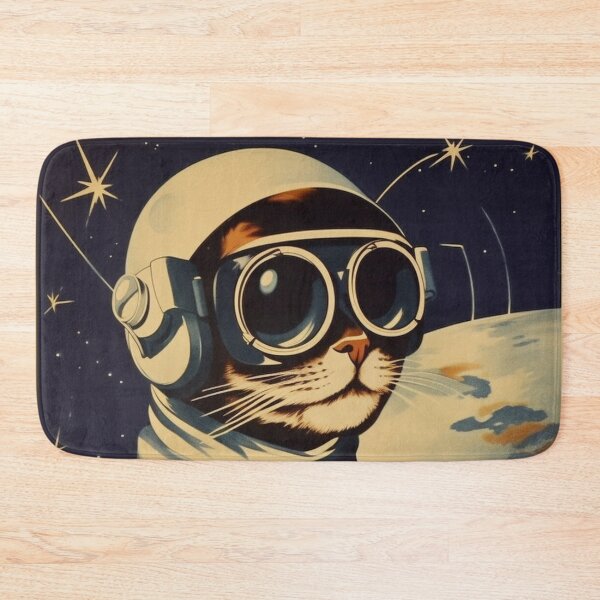 Item preview, Cat Space Program Propaganda Artwork #10 designed and sold by ArcStormDesigns.