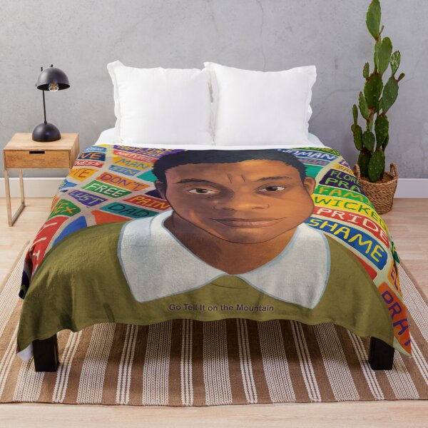 Item preview, Go Tell It on the Mountain, James Baldwin Literary Art for Book Lovers, Readers and Writers designed and sold by RedHillPrints.
