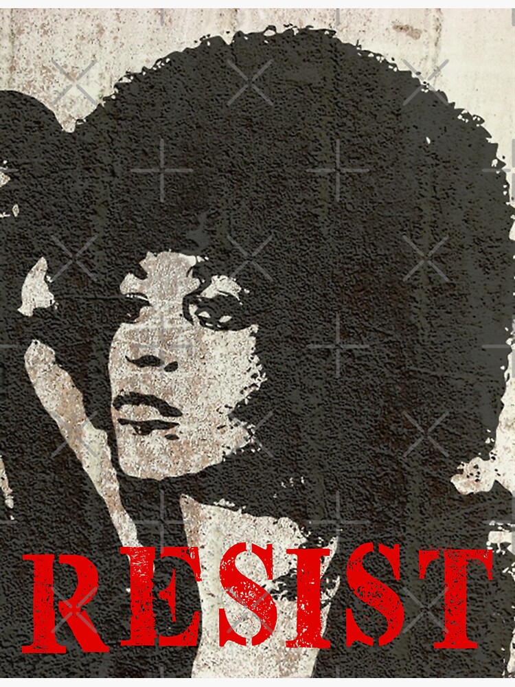 Angela Davis Resist by Thelittlelord