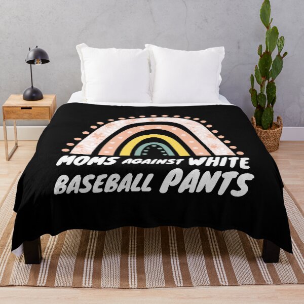 Item preview, Moms Against White Baseball Pants, Funny Baseball Mom Rainbow designed and sold by Sarocha Kaewsanod.