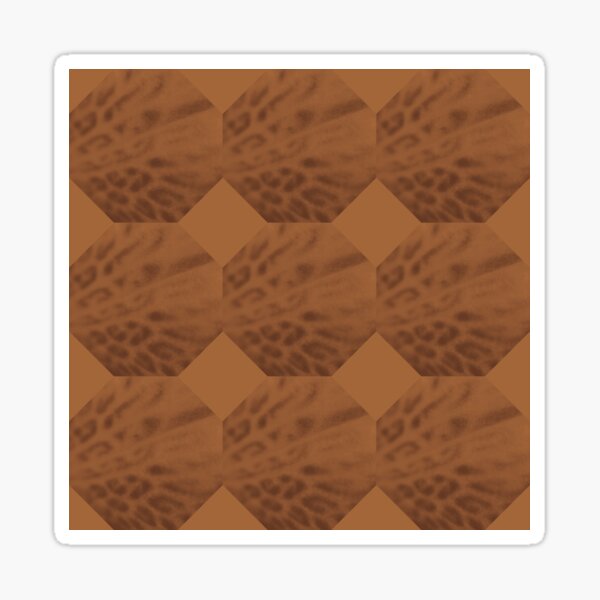 Azalea Octagon Sienna Small Sticker