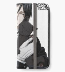 Black Butler Sebastian With Cat iPhone Wallet/Case/Skin