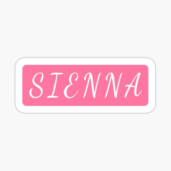 Item preview, Sienna Girls Name designed and sold by Jeallan Designs.