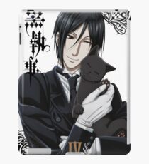 Black Butler Sebastian With Cat iPad Case/Skin