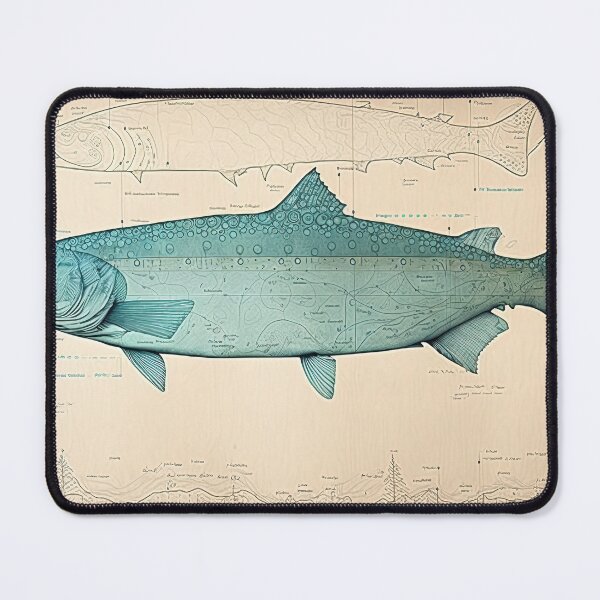 Item preview, Chinook Salmon Fish Print designed and sold by danielliamgill.