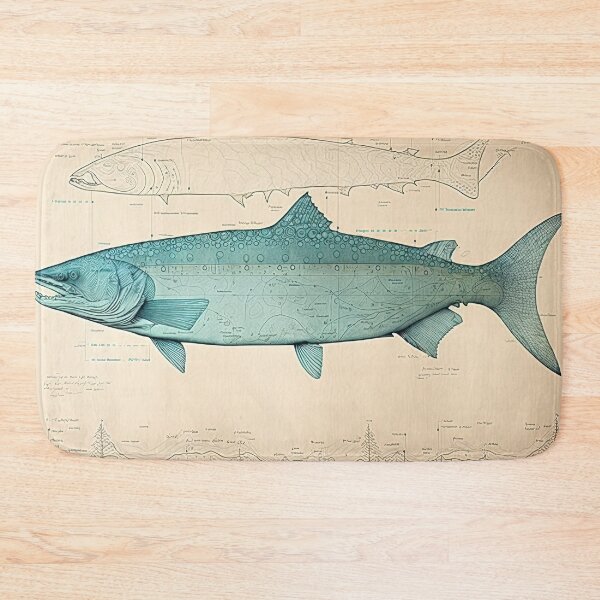 Item preview, Chinook Salmon Fish Print designed and sold by danielliamgill.