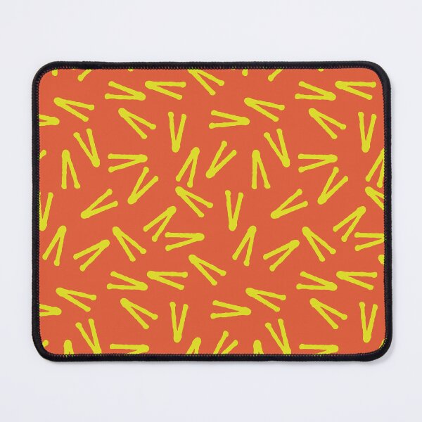 Item preview, Fun 90's Inspired Yellow and Red Squiggle Line Pattern designed and sold by ArtShiftFL.