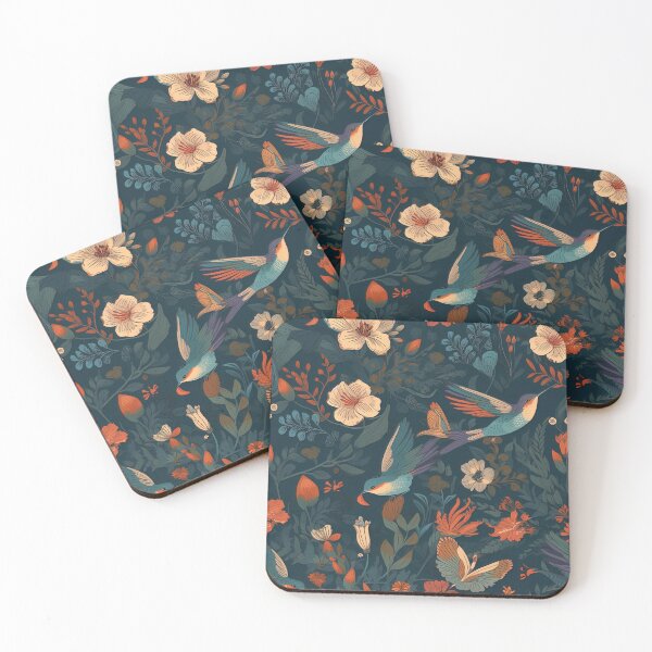 Item preview, bohemian hummingbird pattern designed and sold by Dreamakerstudio.