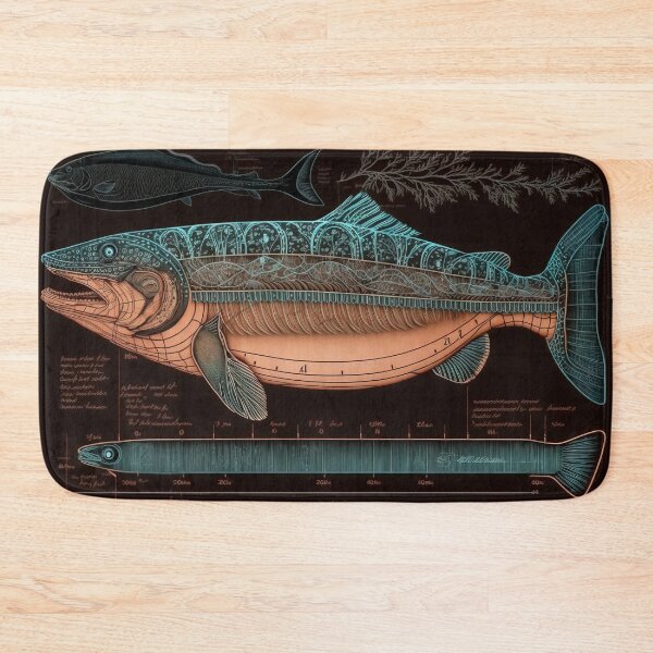 Item preview, Coho Salmon Fish Print designed and sold by danielliamgill.