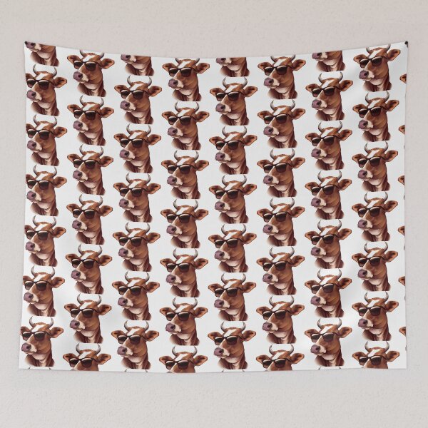 Item preview, Cow wearing sunglasses cool bull vintage designed and sold by jnhayes13.