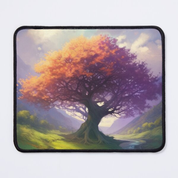 Item preview, Animated Green Landscape with Orange Tree and River designed and sold by FireScreen.