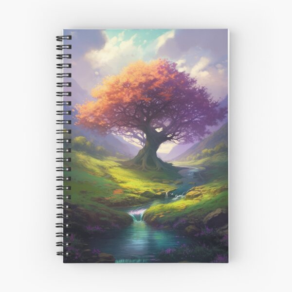 Item preview, Animated Green Landscape with Orange Tree and River designed and sold by FireScreen.