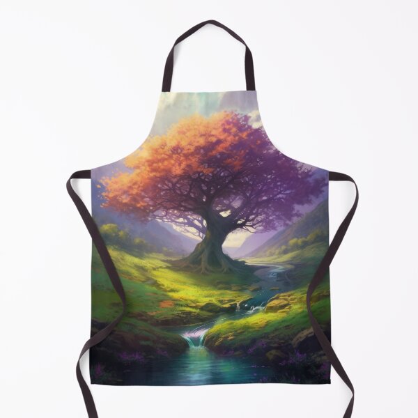 Item preview, Animated Green Landscape with Orange Tree and River designed and sold by FireScreen.