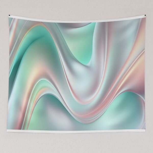 Item preview, Holographic neon curved wave in motion. Holographic wallpaper background. Gradient designed and sold by anytka.