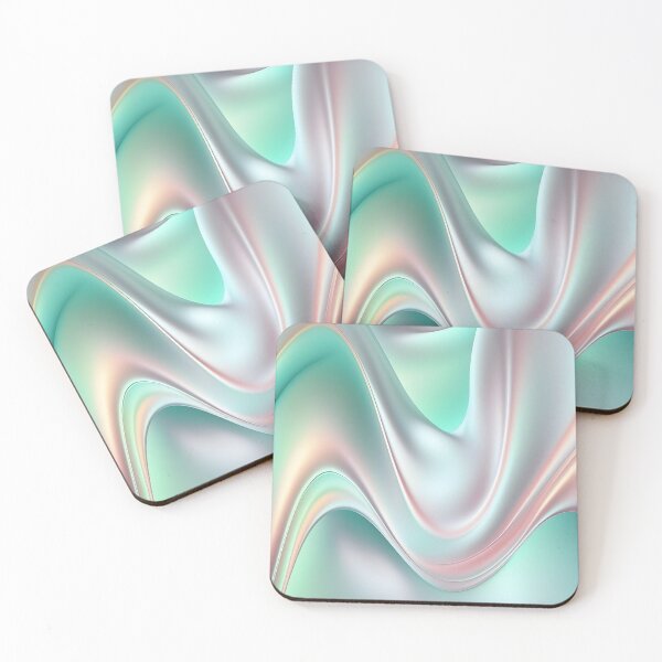 Item preview, Holographic neon curved wave in motion. Holographic wallpaper background. Gradient designed and sold by anytka.
