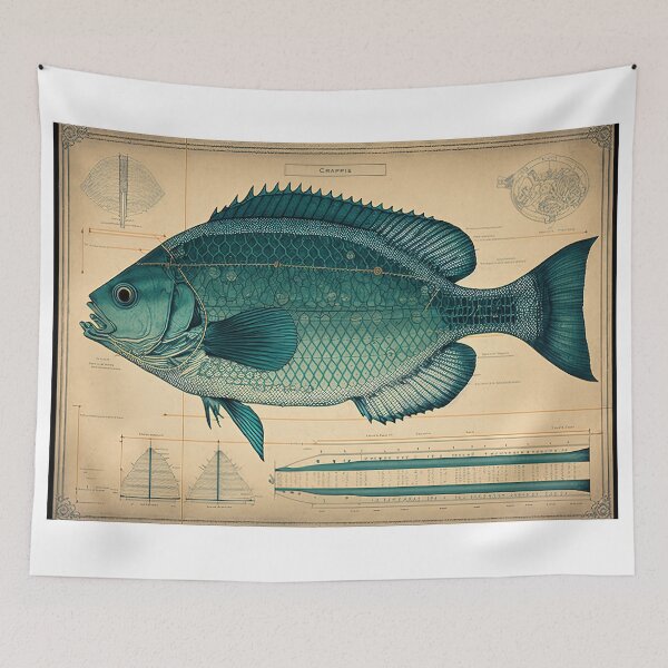 Item preview, Crappie Fish Print designed and sold by danielliamgill.