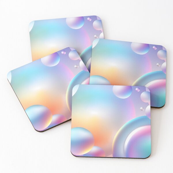 Item preview, Wallpaper background with floating bubbles. Holographic wallpaper background designed and sold by anytka.