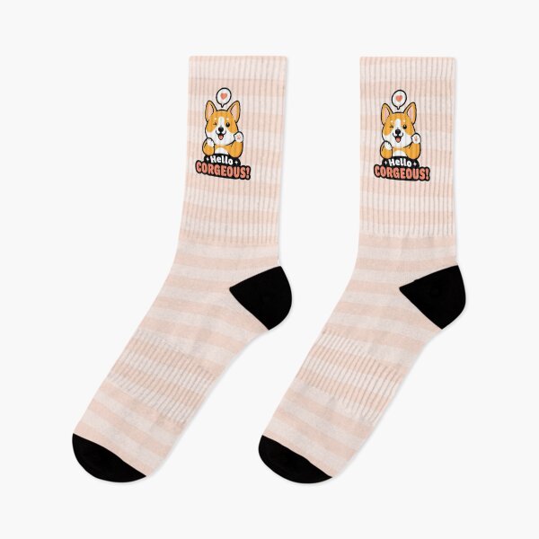 Item preview, Hello, Corgeous - Cute Corgi Pun designed and sold by Gudland.
