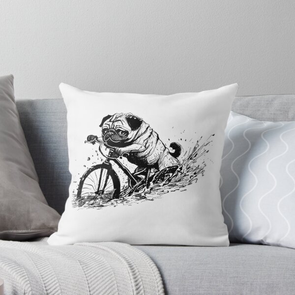 Item preview, Pug in Mud Bike Ride designed and sold by wanderingfools.
