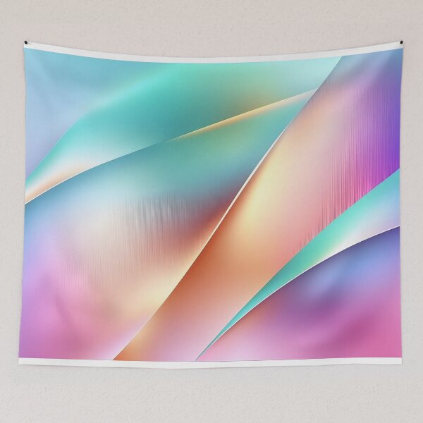 Item preview, Holographic neon curved wave in motion. Holographic wallpaper background. Gradient designed and sold by anytka.
