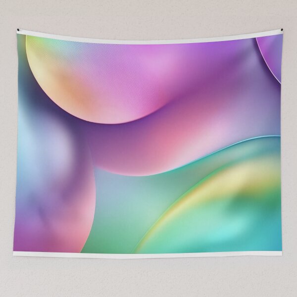 Item preview, Holographic neon curved wave in motion. Holographic wallpaper background. Gradient designed and sold by anytka.