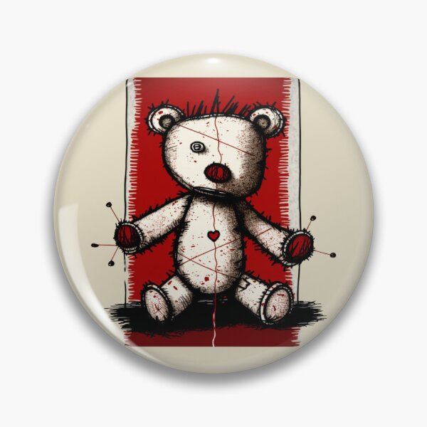 Item preview, Plush Bear With Wudu-Style Pins designed and sold by DiamondPixel.