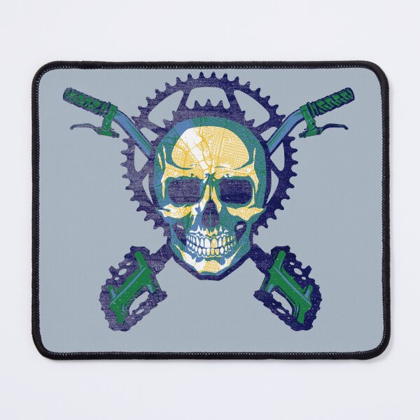 Item preview, PDX - bicycle skull and crossbones designed and sold by MunkeeWear.