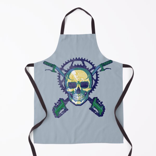 Item preview, PDX - bicycle skull and crossbones designed and sold by MunkeeWear.