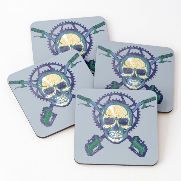 Item preview, PDX - bicycle skull and crossbones designed and sold by MunkeeWear.