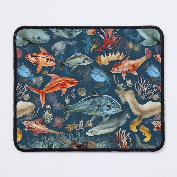Item preview, boho sea creature patterns designed and sold by Dreamakerstudio.