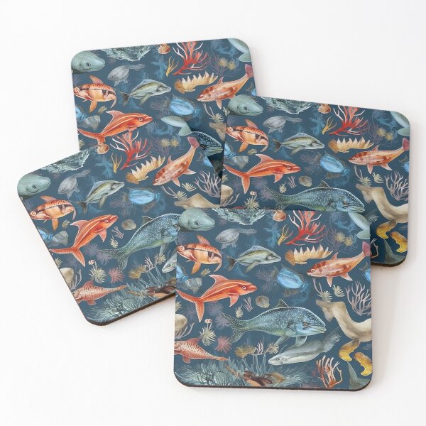 Item preview, boho sea creature patterns designed and sold by Dreamakerstudio.