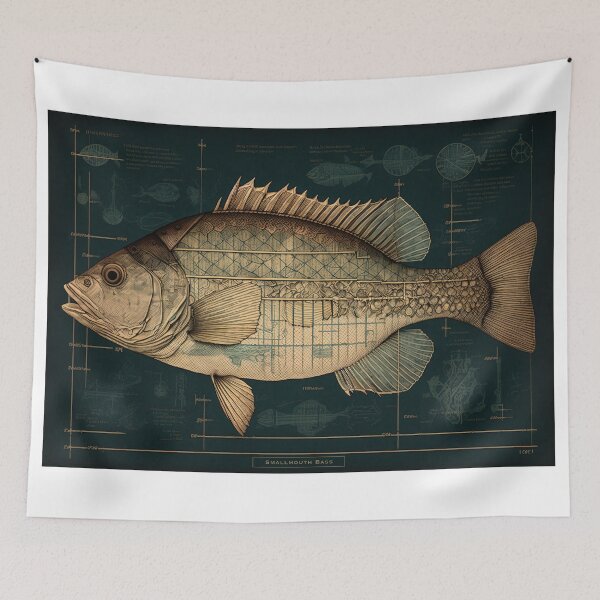 Item preview, Smallmouth Bass Fish Print designed and sold by danielliamgill.