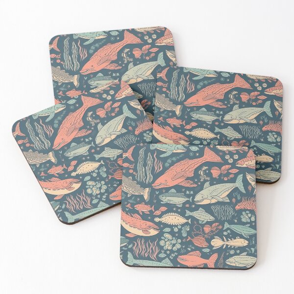 Item preview, boho underwater pattern designed and sold by Dreamakerstudio.