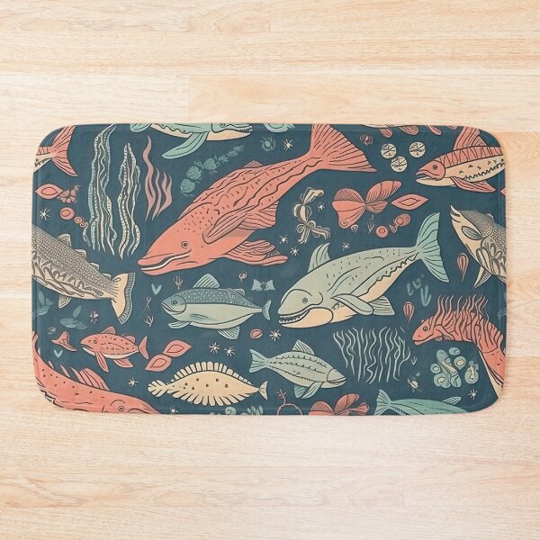 Item preview, boho underwater pattern designed and sold by Dreamakerstudio.
