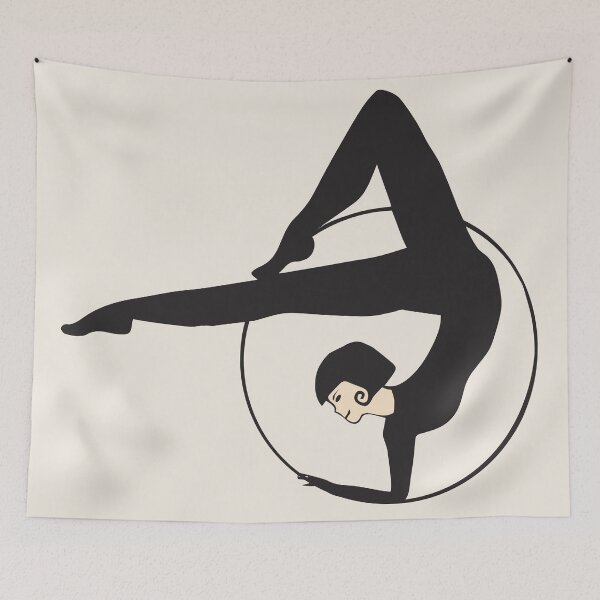 Item preview, Hoopla - art deco acrobat lady in a hoop designed and sold by JuiceCreative.
