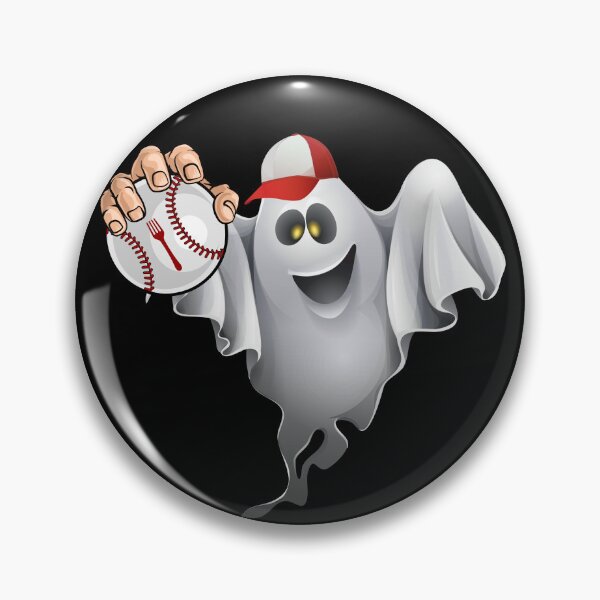 Item preview, Ghost forkball with a ghost in a baseball cup And forkball designed and sold by Drzamag.