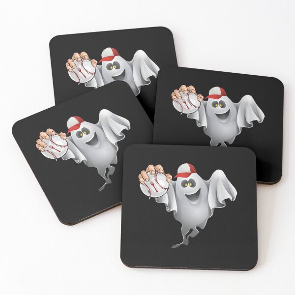 Item preview, Ghost forkball with a ghost in a baseball cup And forkball designed and sold by Drzamag.