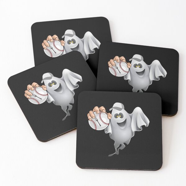 Item preview, Ghost forkball with a ghost in a baseball cup And forkball designed and sold by Drzamag.