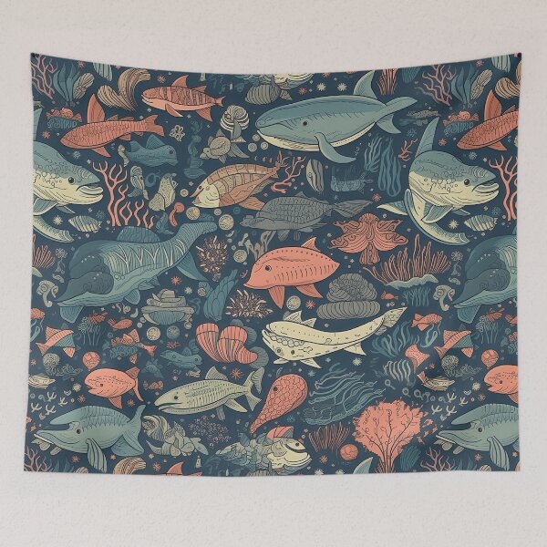 Item preview, ocean inspired boho design sea creature boho designed and sold by Dreamakerstudio.