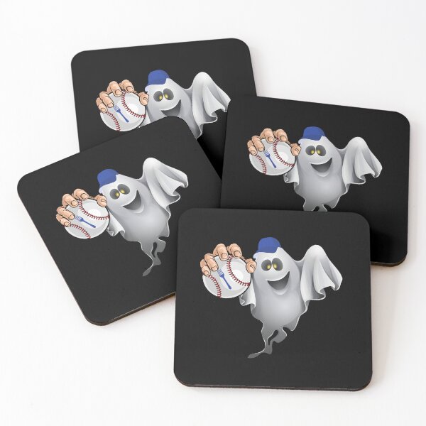 Item preview, Ghost forkball with a ghost in a baseball cup And forkball designed and sold by Drzamag.