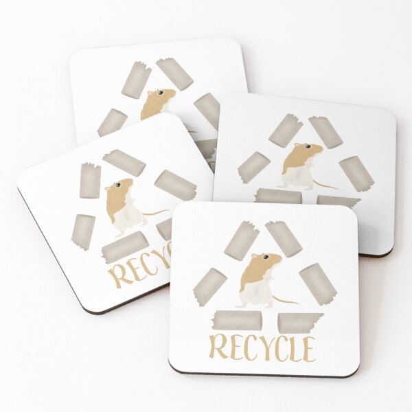 Item preview, Cute golden gerbil says recycle  designed and sold by Becky-Marie.